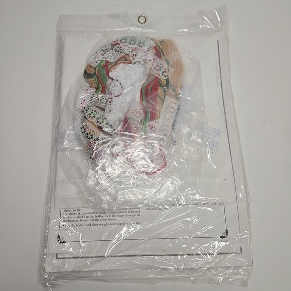 BUCILLA Stamped Embroidery‎ Kit - NICOLE - 14" Pillowcase Holiday Doll - Picture 2 of 2